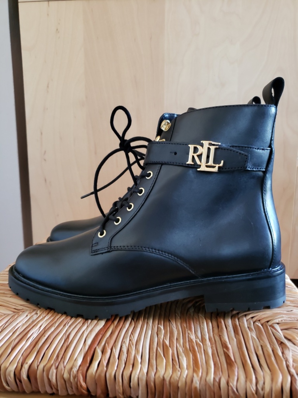 Lauren Ralph Lauren Combat Boots Size 8 NEW